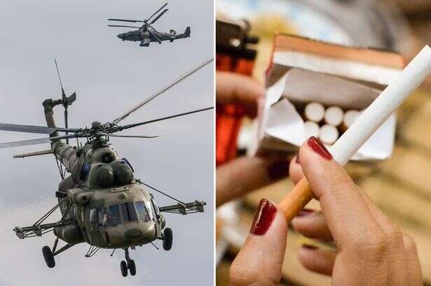 Russian school children destroy £11m helicopter with cigarettes