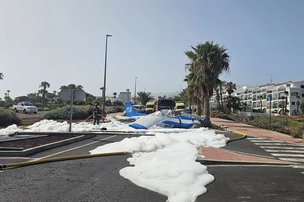 Tenerife plane crash as aircraft makes emergency landing near residential area