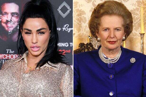 Katie Price's wildly unexpected family link to Margaret Thatcher discovered