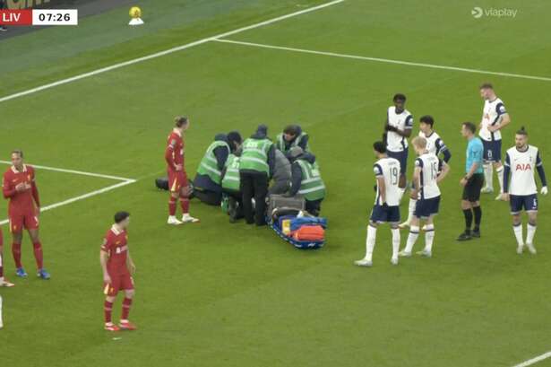 Liverpool and Spurs' clash stopped after horror injury leaves team-mates distraught