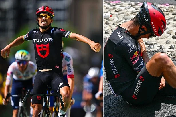 Tour icon dislocates shoulder, pops it back, thinks he's won but finishes third