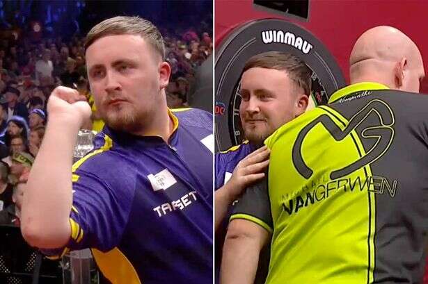 Luke Littler branded a 'freak of nature' as Van Gerwen loses with 112 average