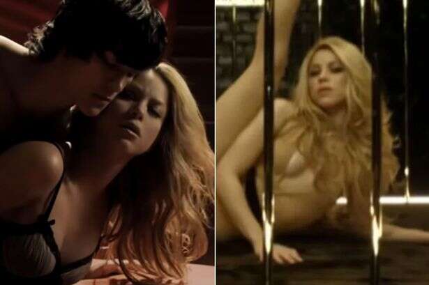 Shakira's hottest music video moments – lingerie flash, silk night gown and 'naked'