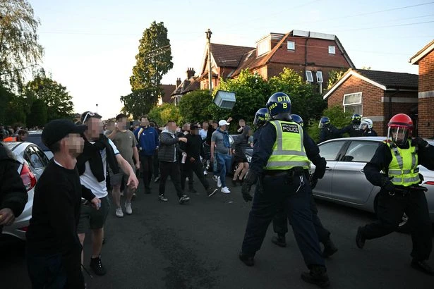 Riot police clash with individuals at Southampton protest over Henry Nowak murder