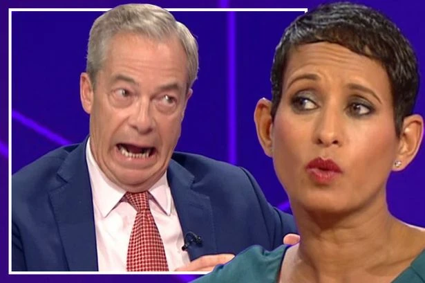 Nigel Farage 'sweats' under pressure as he's grilled by Naga Munchetty on BBC Breakfast