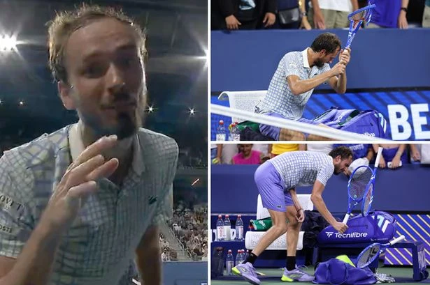 Tennis star's huge meltdown as US Open descends into chaos after photographer enters court