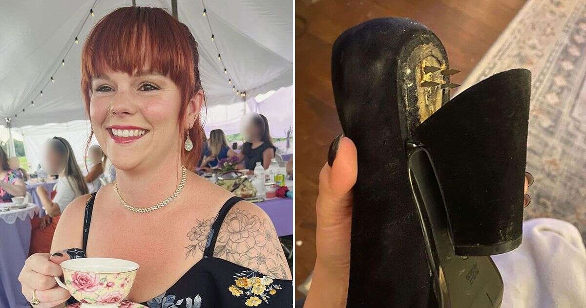 Woman left with foot facing backwards after horror injury from 'cursed' high heels