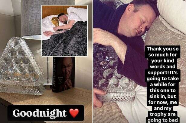 Shaun Murphy 'channel's Lionel Messi' and sleeps with Masters trophy after snooker win