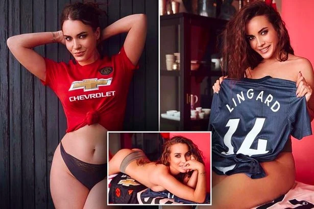 Man Utd-mad glamour model vows to push Instagram censorship rules if Denmark beat Wales