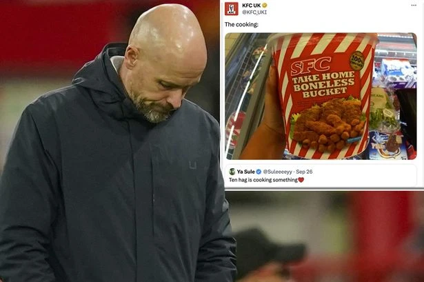 KFC mock Man Utd with Erik ten Hag 'cooking' pic as sore fans label new burger 's***'