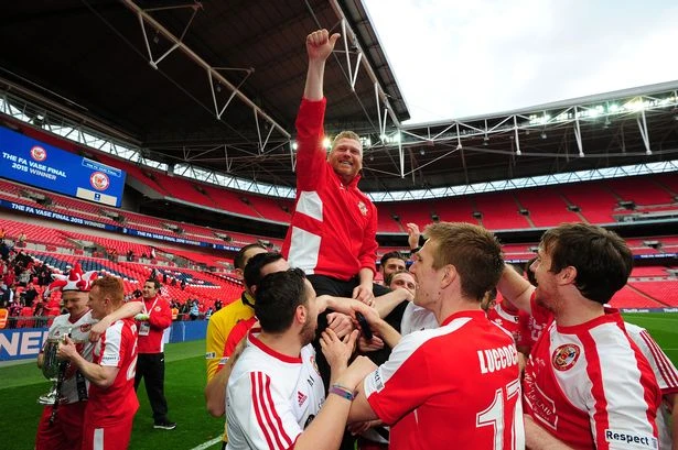 Footy team who won at Wembley eight years ago forced to release manager and entire squad