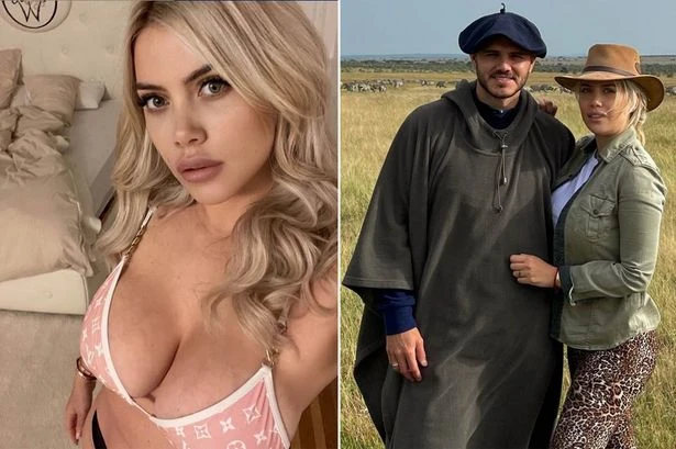 PSG star Mauro Icardi and gorgeous wife Wanda Nara enjoy summer safari holiday