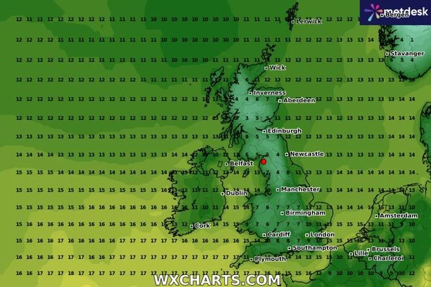 UK weather maps show temperatures set to plunge to 4C for Brits this August