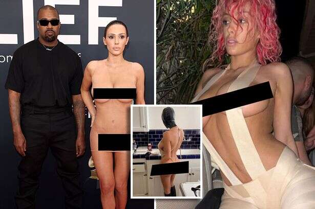 Bianca Censori's wildest outfits from Grammy's to gimp mask to tiny strips of fabric