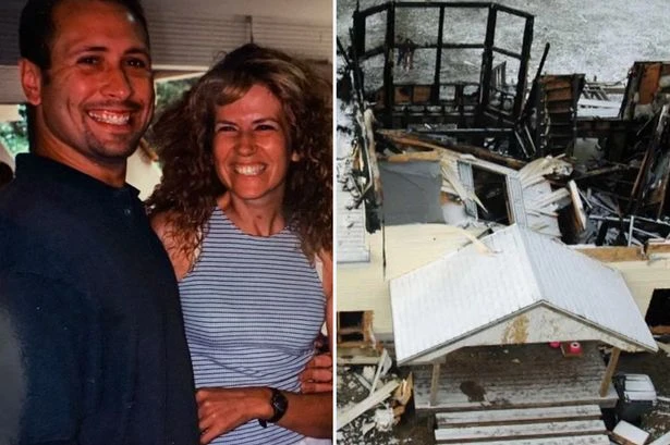 Cheating wife set husband on fire then ran over him with a van
