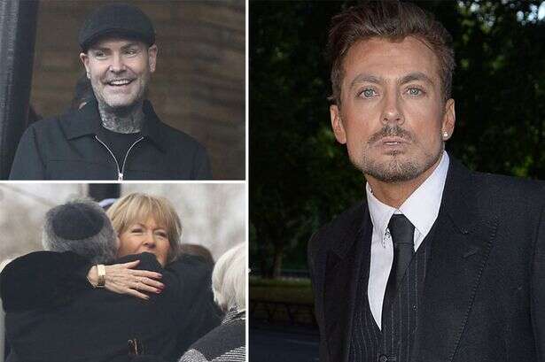 Paul Danan's co-stars and Boyzone's Shane Lynch gather for funeral after tragic death