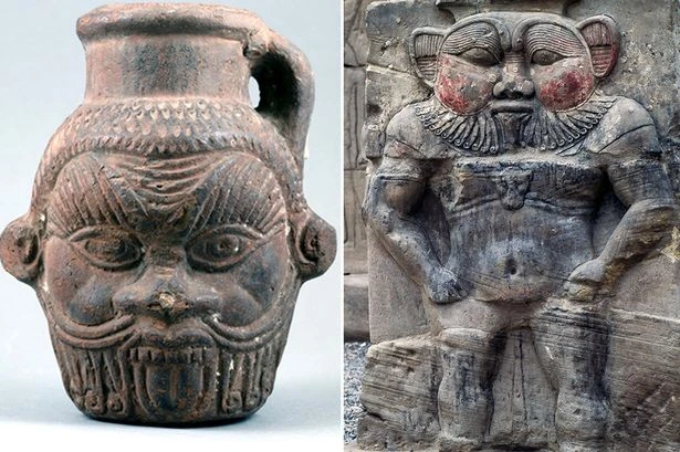 Scientists reveal what was inside the vase depicting an ancient Egyptian demon