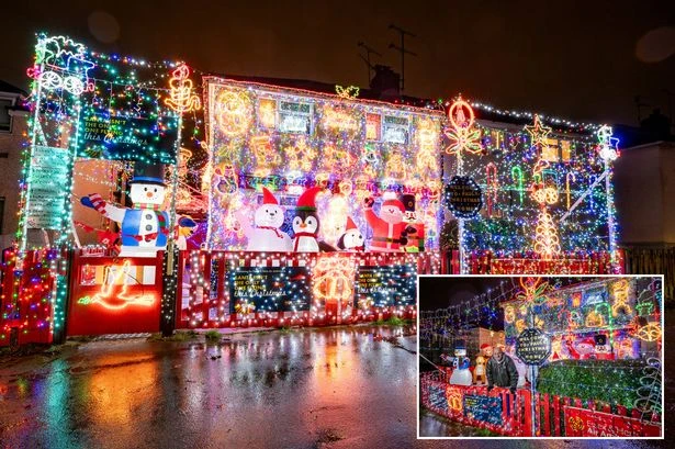 Dad decorates home with 70,000 Christmas lights – and is hit with huge bill