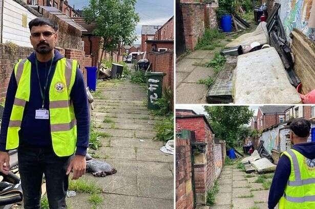 UK town where families live 10 to a house and people get high in trash mountains