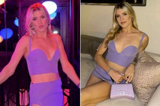 Genie Bouchard wows in stunning purple dress as tennis fans call her 'sexy beast'