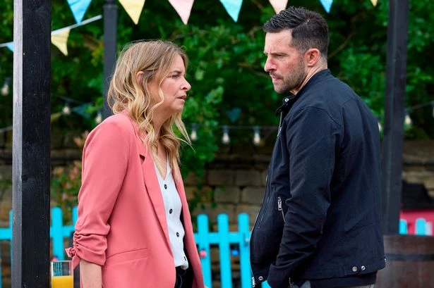 Emmerdale stars break silence on Charity baby twist as flashback exposes secret romp
