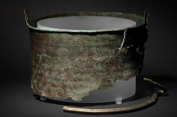 Major archaeological breakthrough as missing part of famous bucket found with grisly clue