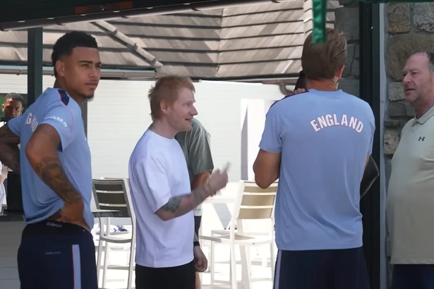 Ed Sheeran plays surprise private gig for England squad as he makes bold World Cup prediction