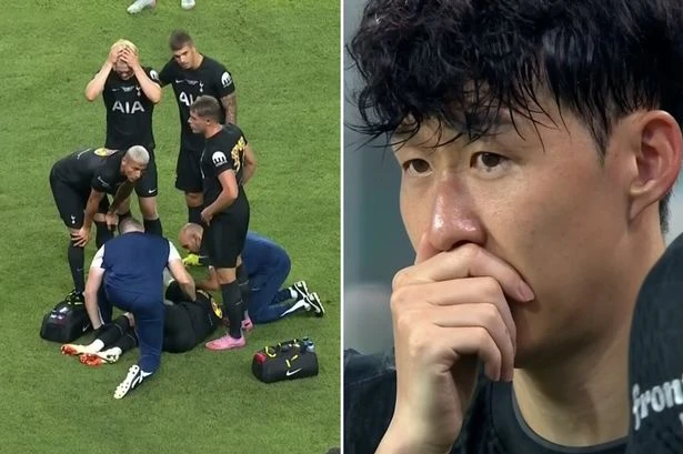 James Maddison in tears with horror injury as distraught Spurs players look away