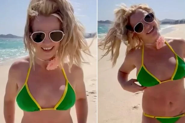 Britney Spears poses naked on beach 'all day' as fans grow concerned for singer