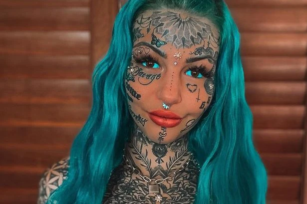 'Most tattooed woman' vows to remove £193k tattoos after not seeing face in 10 years