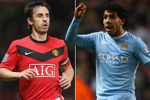 Carlos Tevez's middle-finger feud with 'idiot bootlicker' Gary Neville after Man Utd exit