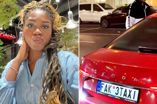 Woman startled as Bolt cab driver arrives with 'Fake Taxi' number plate