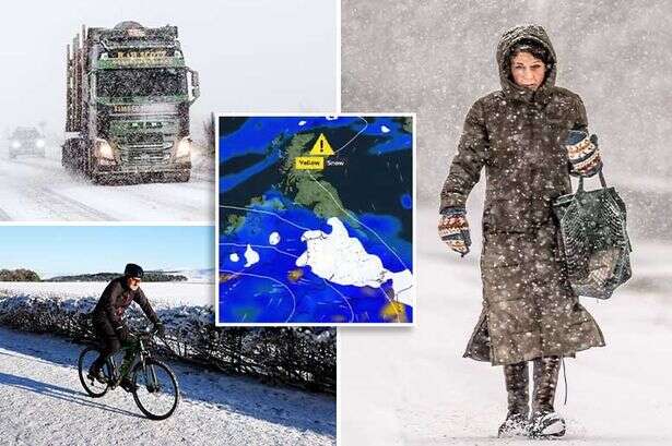 Brits braced for 12 inches of danger snow as Baltic conditions continue to batter UK