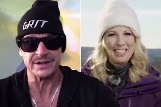 Kid Rock 'hits on' BBC News star in toe-curling interview as she awkwardly laughs