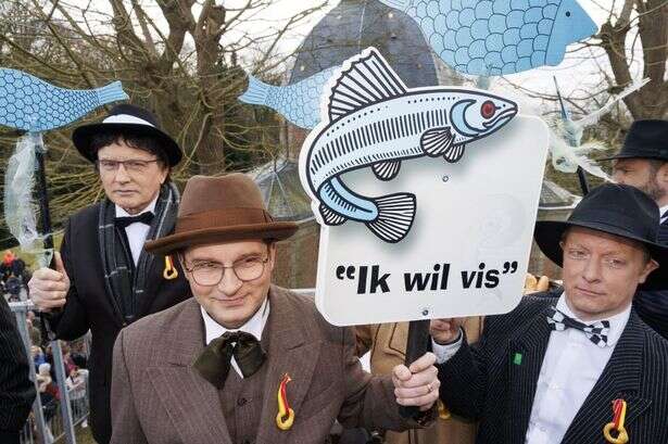 Boring Belgians are up in arms after being banned from drinking live fish