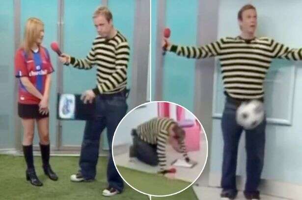 Soccer AM's 'greatest moment' saw Tim Lovejoy humiliated and collapse in agony