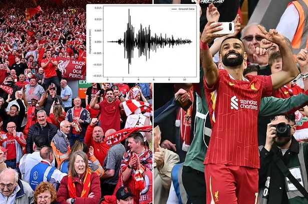 Liverpool fans cause earthquake as 'powerful' title celebrations rock Richter scale