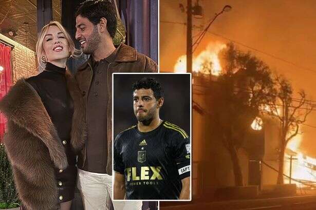 Ex-Arsenal star Carlos Vela's home burns down in California wildfires as wife 'in shock'