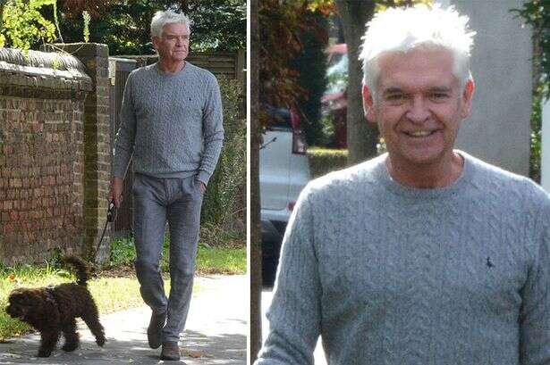 Phillip Schofield all smiles on first outing since explosive TV return confirmed