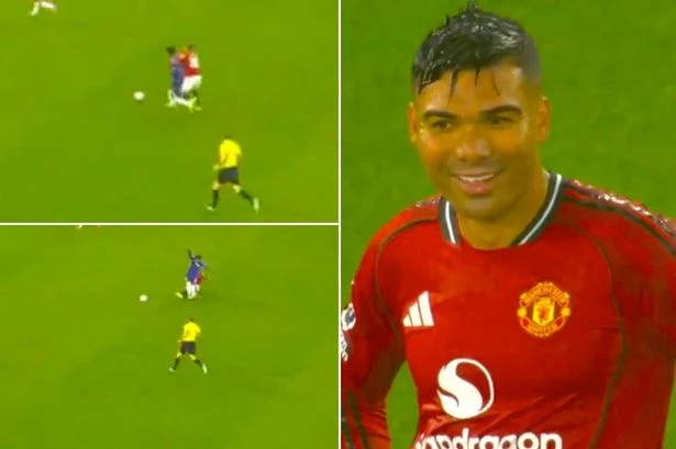 Man Utd's Casemiro sent off after second yellow card despite 'winning the ball'