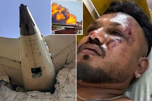 Amazing footage shows miracle Brit survivor of Air India flight walking away from wreckage