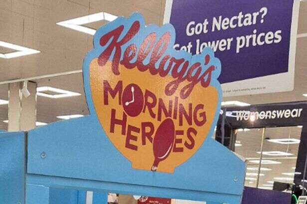 Sainsbury's shoppers giggle over Kelloggs' sign that 'looks ruder than intended'