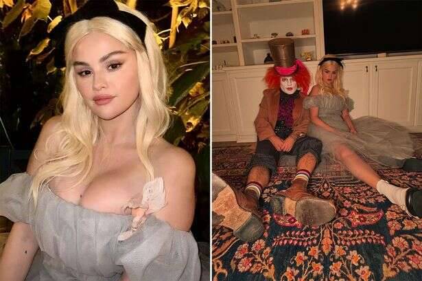 Selena Gomez 'wins Halloween' as she wows in dazzling Alice in Wonderland costume