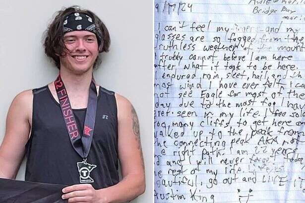 Missing hiker's final words pictured in haunting note after vanishing in Yellowstone