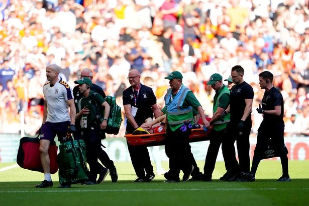 Luton Town's Tom Lockyer 'collapses on pitch' in health scare as game suspended