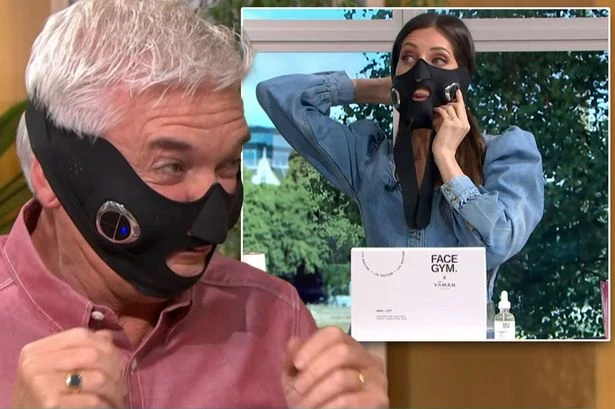 This Morning viewers in hysterics as Phil says 'pass my gimp mask' for face gym