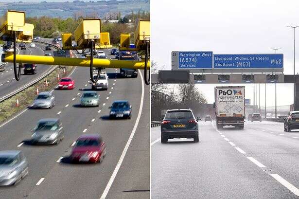 Man fined and awarded points for driving 68mph on a motorway