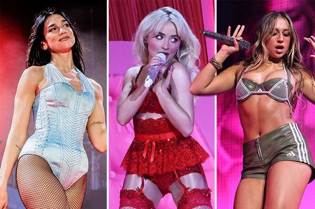 All celebs rocking 'only underwear trend' on stage as fans cry 'get them clothes'