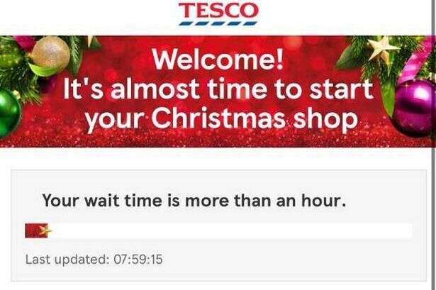 Tesco customers fume at hour-long queues in scramble for Christmas delivery slot