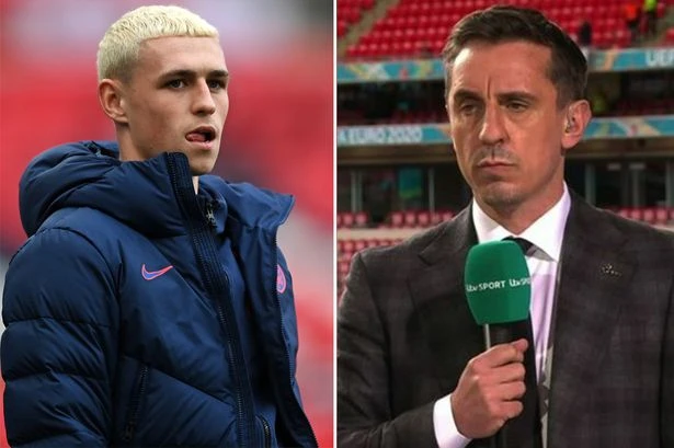 Gary Neville advises Phil Foden to learn from England team-mate at Euro 2020